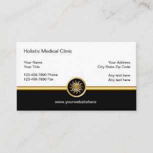 Classy Holistic Medicine Business Cards