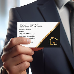 Classy Home Builder Business Cards