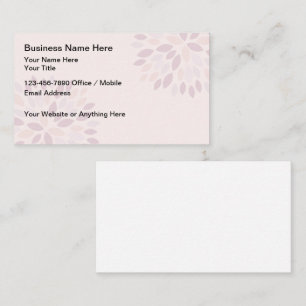 Classy Home Decorator And Staging Services Business Card