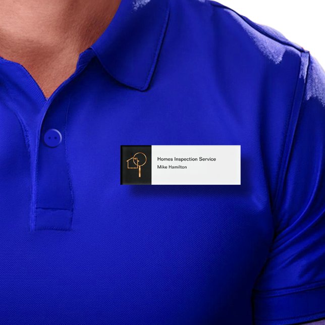 Classy Home Inspection Staff Name Tags (Creator Uploaded)