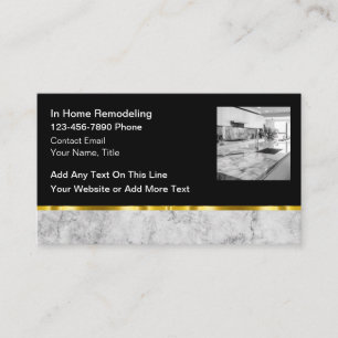 Classy Home Remodeling Services Business Card