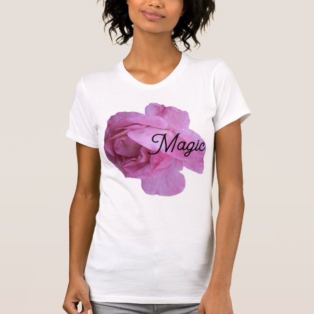 Classy hot Pink rose by Berglind Jewelry Design  T-Shirt (Front)