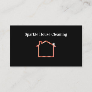 Classy House Cleaning Double Side Business Cards