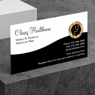 Classy Insurance Representative Business Card