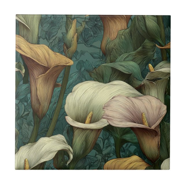 Classy Interior Design Calle Lilies  Tiles  (Front)