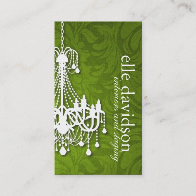 Classy Interior Designer Business Card (Front)