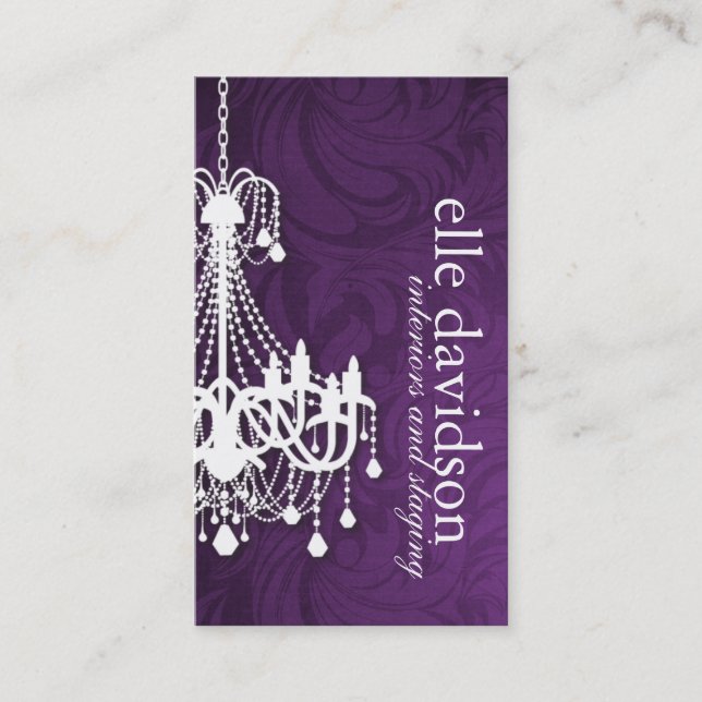 Classy Interior Designer Business Card (Front)