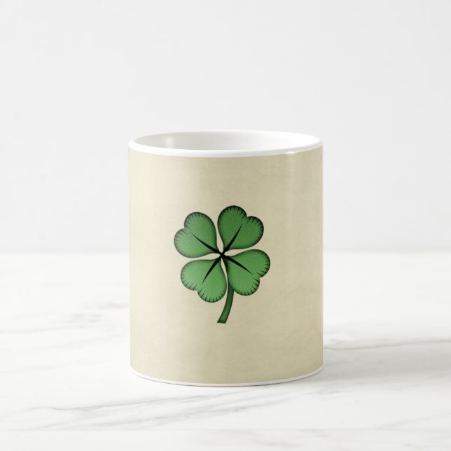 Classy Irish Lucky Shamrock Coffee Mug (Center)