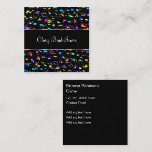 Classy Jewellery Beads And Crafting Square Business Card