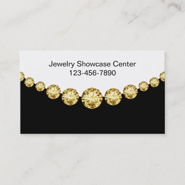Classy Jewellery Business Cards (Front)