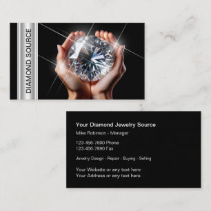 Classy Jewellery Diamond Jewels Dealer Business Card
