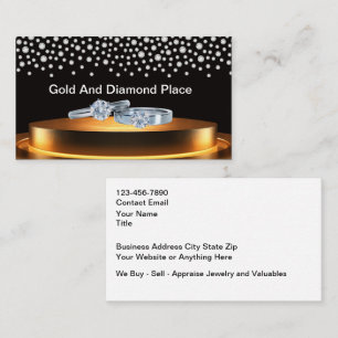 Classy Jewellery Theme Bling Business Cards