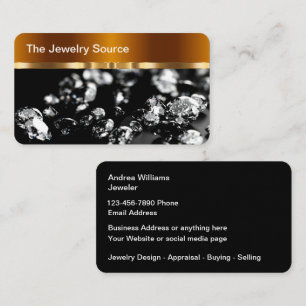 Classy Jewelry Designer Retail Store Business Card