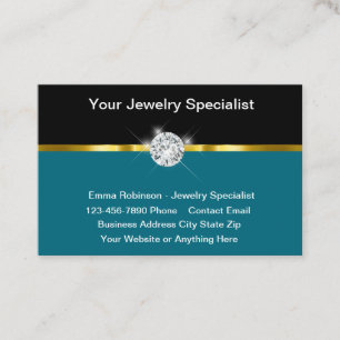 Classy Jewelry Expert Business Card Design