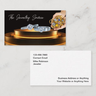 Classy Jewelry Store Business Cards Design