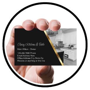 Classy Kitchen And Bath Remodeling Business Card