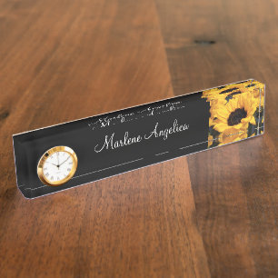 Classy Ladies Monogram Executive Desk Name Plates