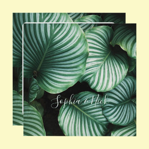 Classy Large Leaf Design, Name(s), Message