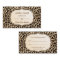 Classy Leopard Print Hair Stylist Appointment Card