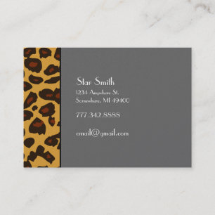 Classy Leopard Skin on Any Colour Card