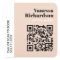 Classy Light Pink Modern Minimalist Notary QR Code