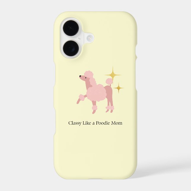 Classy like Poodle Mum Phone Case (Back)