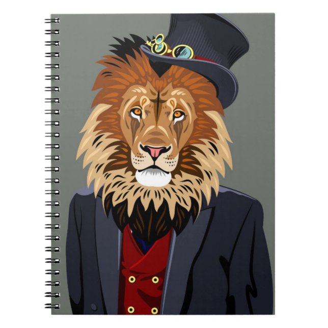 Classy Lion Notebook (Front)