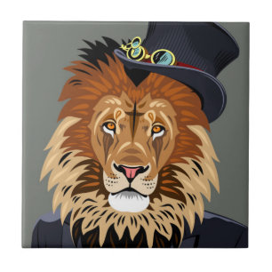 Classy Lion Tile