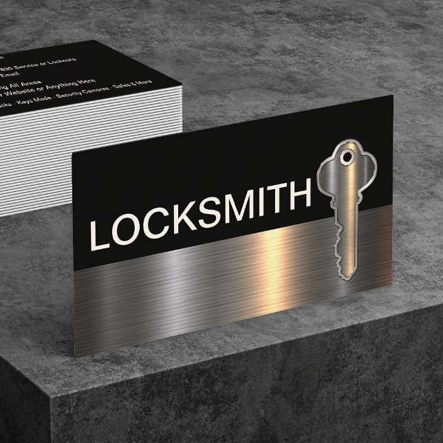 Classy Locksmith Security Business Cards New (Creator Uploaded)