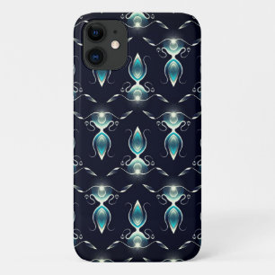 Classy Look of Blue Gems with Glowing Light Case-Mate iPhone Case