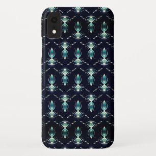 Classy Look of Blue Gems with Glowing Light Case-Mate iPhone Case