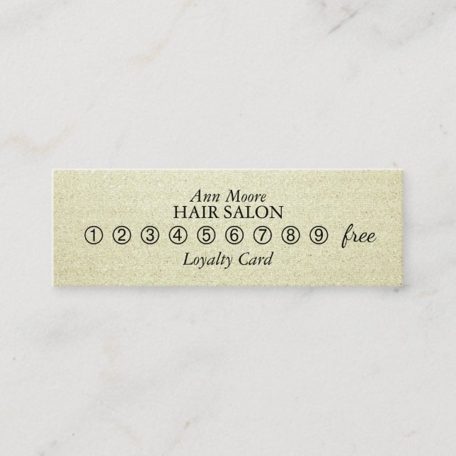 Classy loyalty card hold faux look (Front)