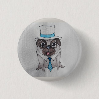 Classy Lug the Pug Badge