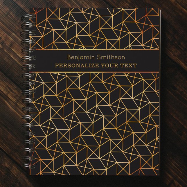     Classy Luxury Abstract Black Gold Professional Planner (Creator Uploaded)