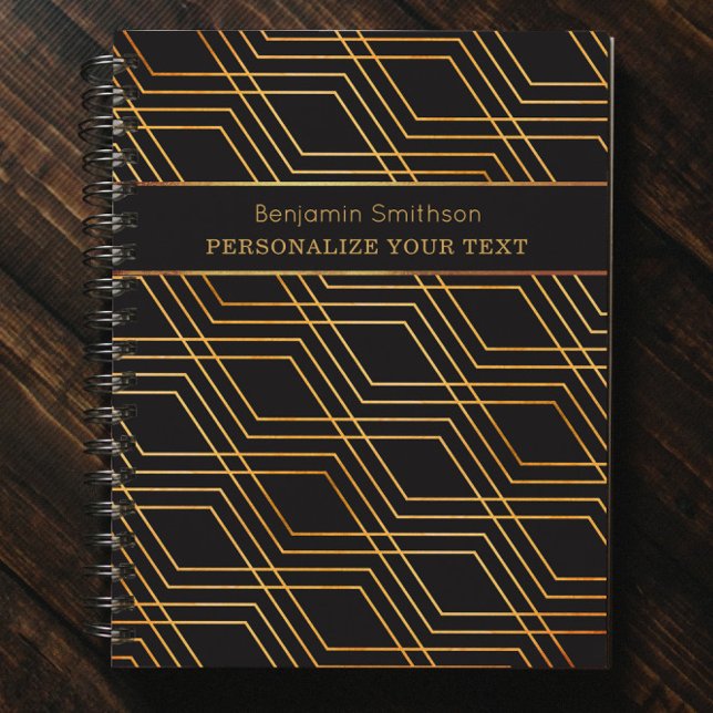     Classy Luxury Abstract Black Gold Professional Planner (Creator Uploaded)