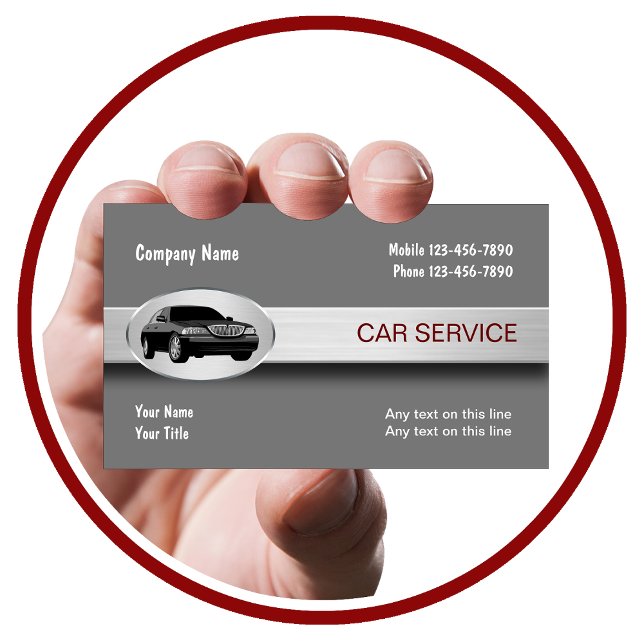 Classy Luxury Car Service Taxi Business Card (Creator Uploaded)