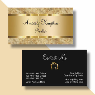 Classy Luxury Home Sales Rep Business Card
