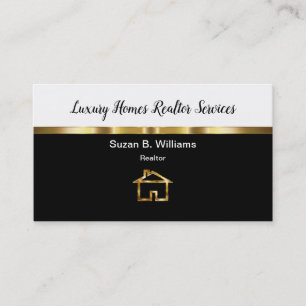 Classy Luxury Homes Realtor Business Card