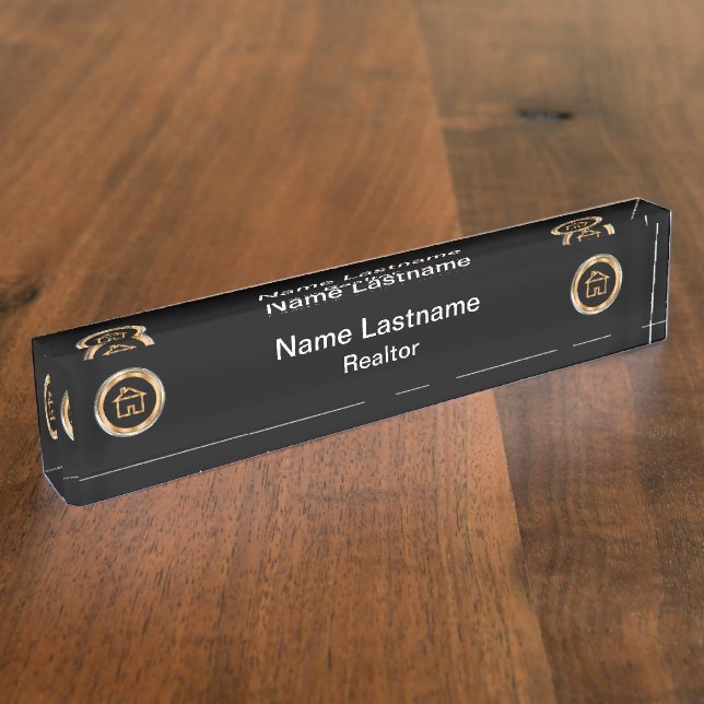 Classy Luxury Realtor Design Nameplate (Side)