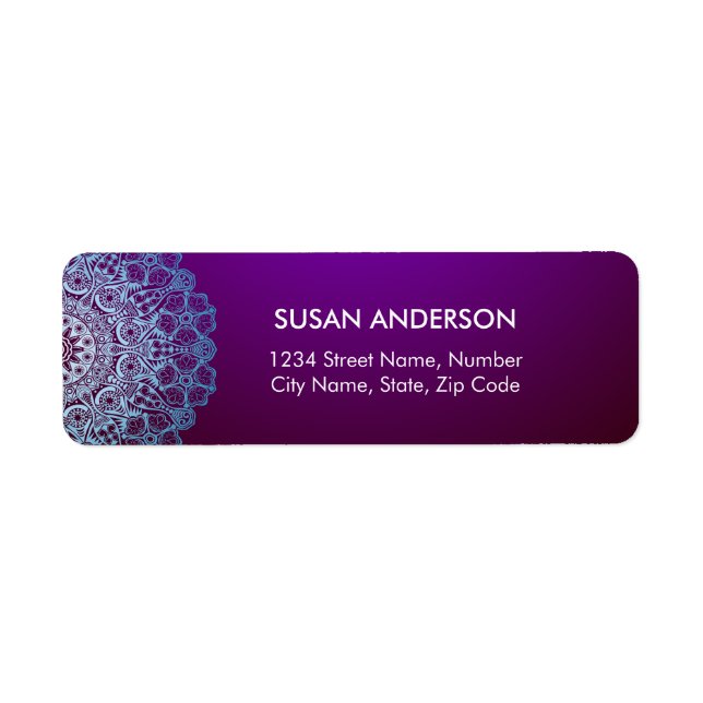 Classy Mandala Return Address Label (Front)