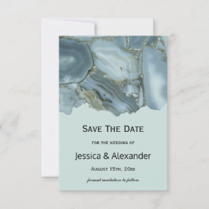 Classy Marble Save The Date Wedding