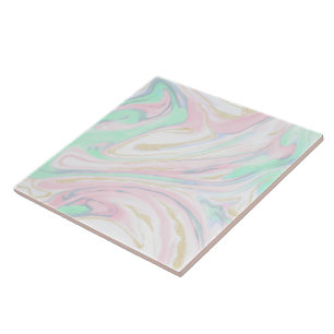 Classy marbleised abstract design tile