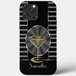 Classy Martini Cocktail Glass Personalised iPhone 13 Pro Max Case