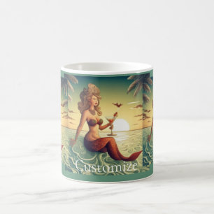 Classy Martini Mermaid Thunder_Cove Coffee Mug