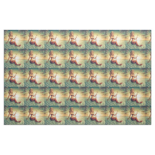 Classy Martini Mermaid Thunder_Cove Fabric