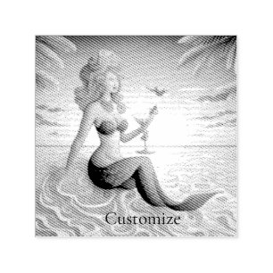 Classy Martini Mermaid Thunder_Cove  Self-inking Stamp