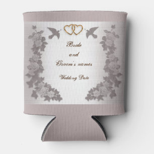 Classy Mauve Wedding Favour Can Cooler