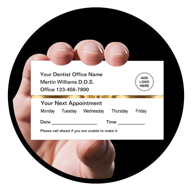 Classy Medical Appointment Business Cards (Creator Uploaded)