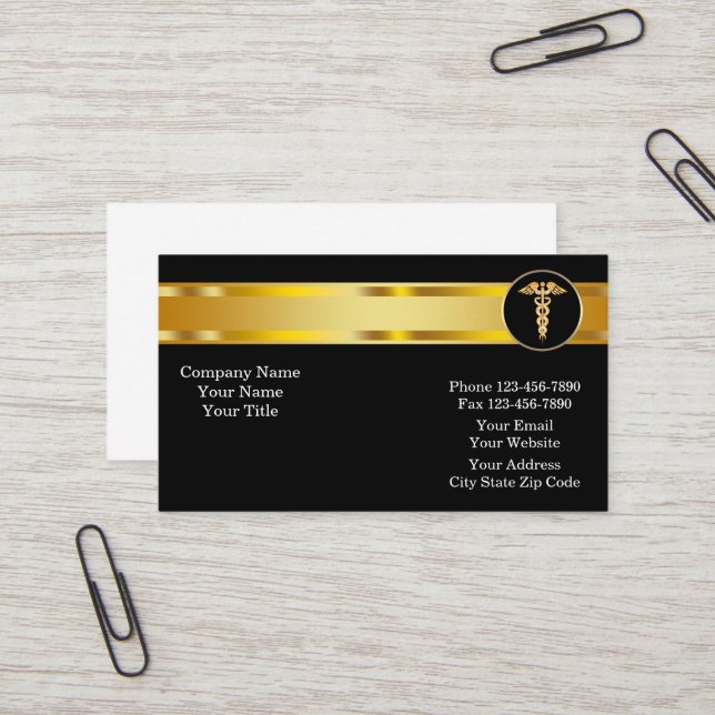 Classy Medical  Business Card (Front/Back In Situ)