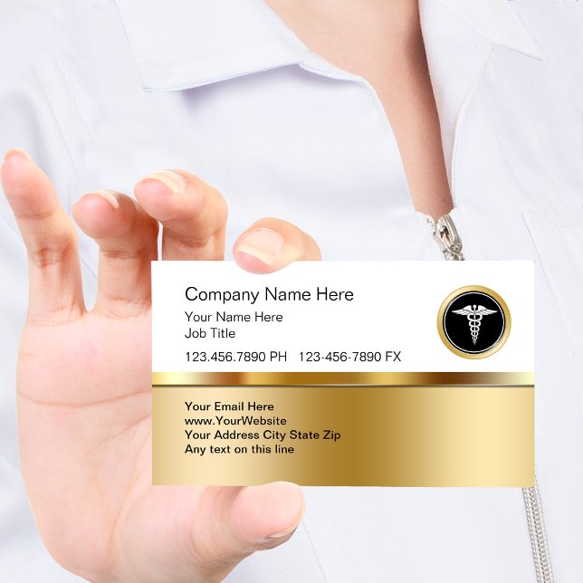 Classy Medical Business Profile Business Card (Creator Uploaded)